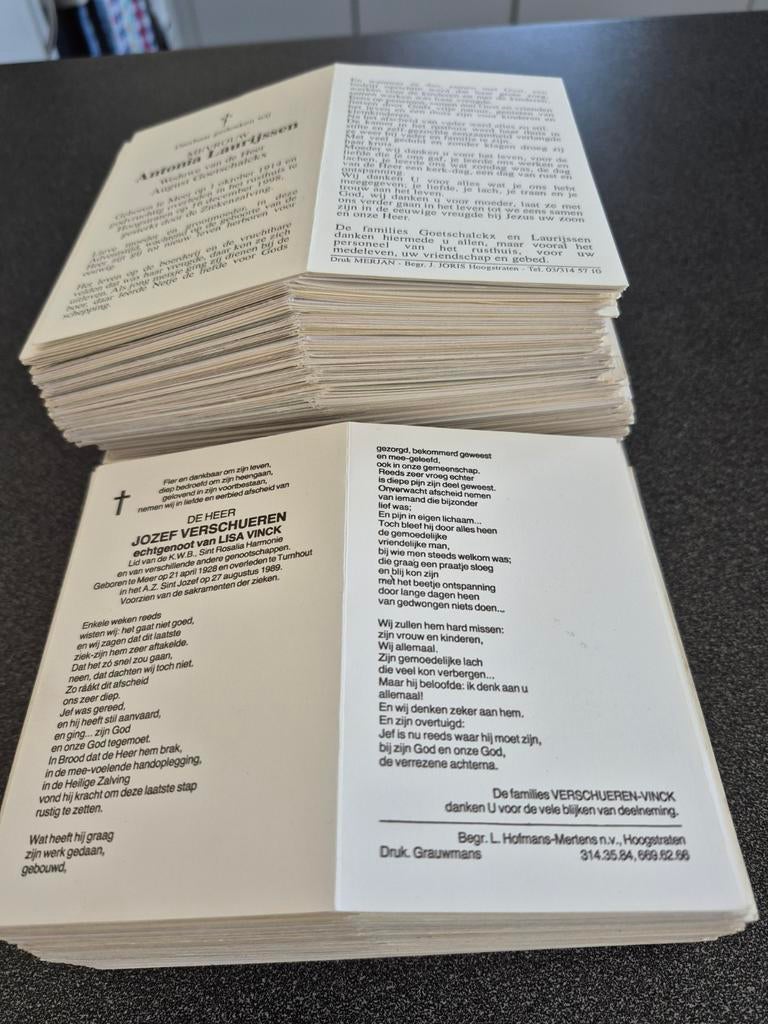 Bidprentjes Meer, Verzamelen, Bidprentjes en Rouwkaarten, Ophalen of Verzenden