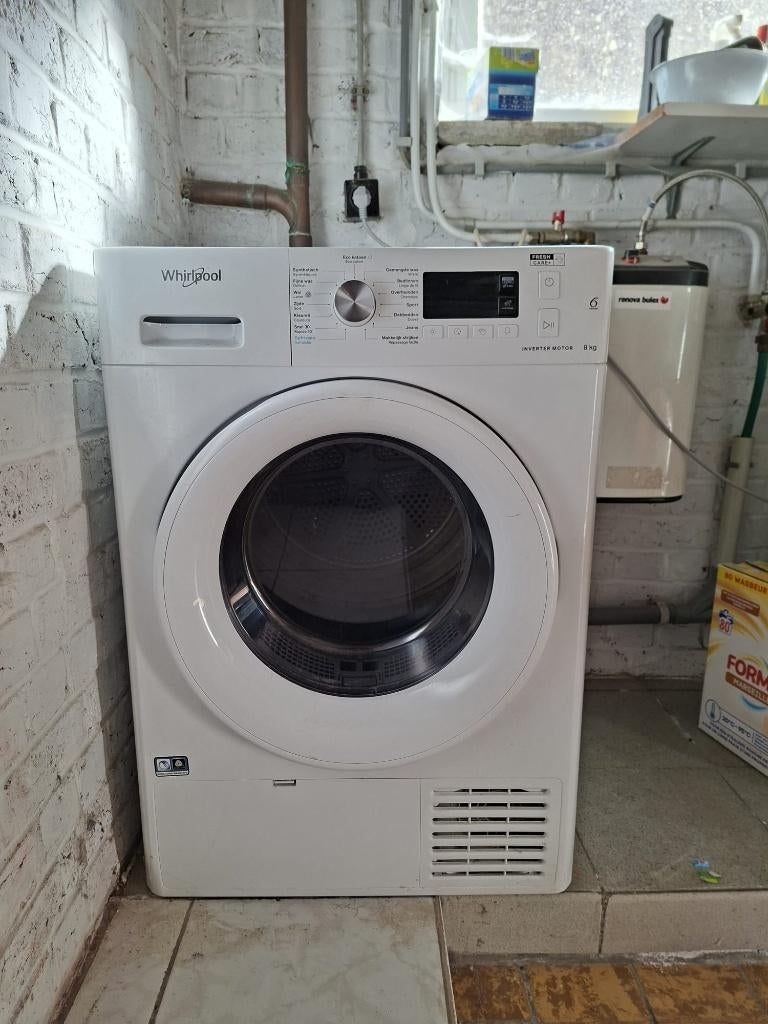 Whirlpool Dryer 6th Sense 8 Kg - Class AA+, Elektronische apparatuur, Wasmachines, Zo goed als nieuw, Voorlader, 8 tot 10 kg, Minder dan 85 cm