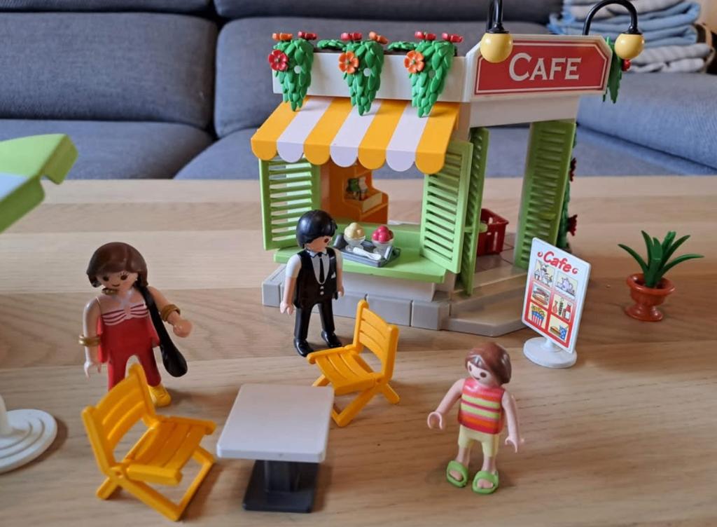 Playmobil 5129 - café aan de haven, Kinderen en Baby's, Ophalen of Verzenden, Gebruikt, Complete set