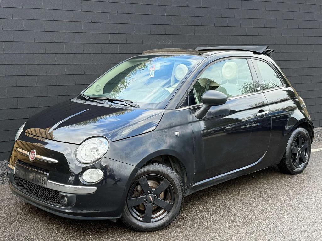 Fiat 500C 0.9 T TwinAir+CABRIO+BOITE AUTO+AIRCO+SEMI-CUIR+EU, Auto's, Gebruikt, Cabriolet, 875 cc, 62 kW