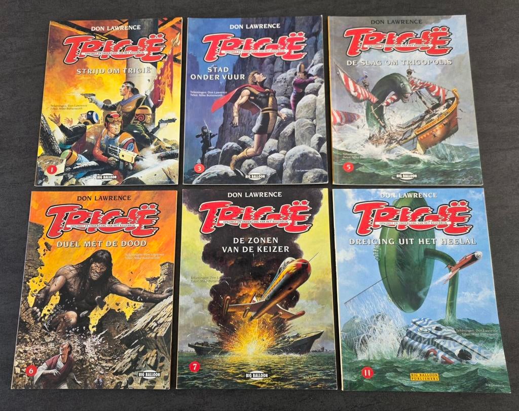 Lot strips: Trigie (opkomst en ondergang van het keizerrijk), Boeken, Stripverhalen, Ophalen of Verzenden, Zo goed als nieuw