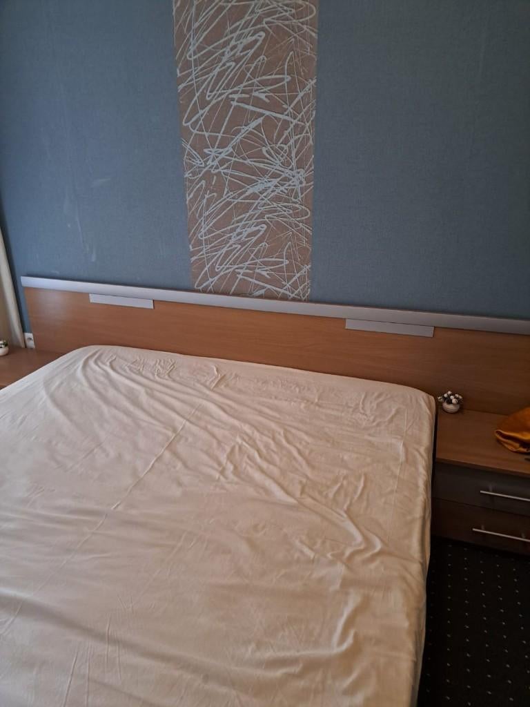 Twee-persoonsbed 1m60 te koop, Ophalen, Gebruikt, Overige kleuren, Tweepersoons