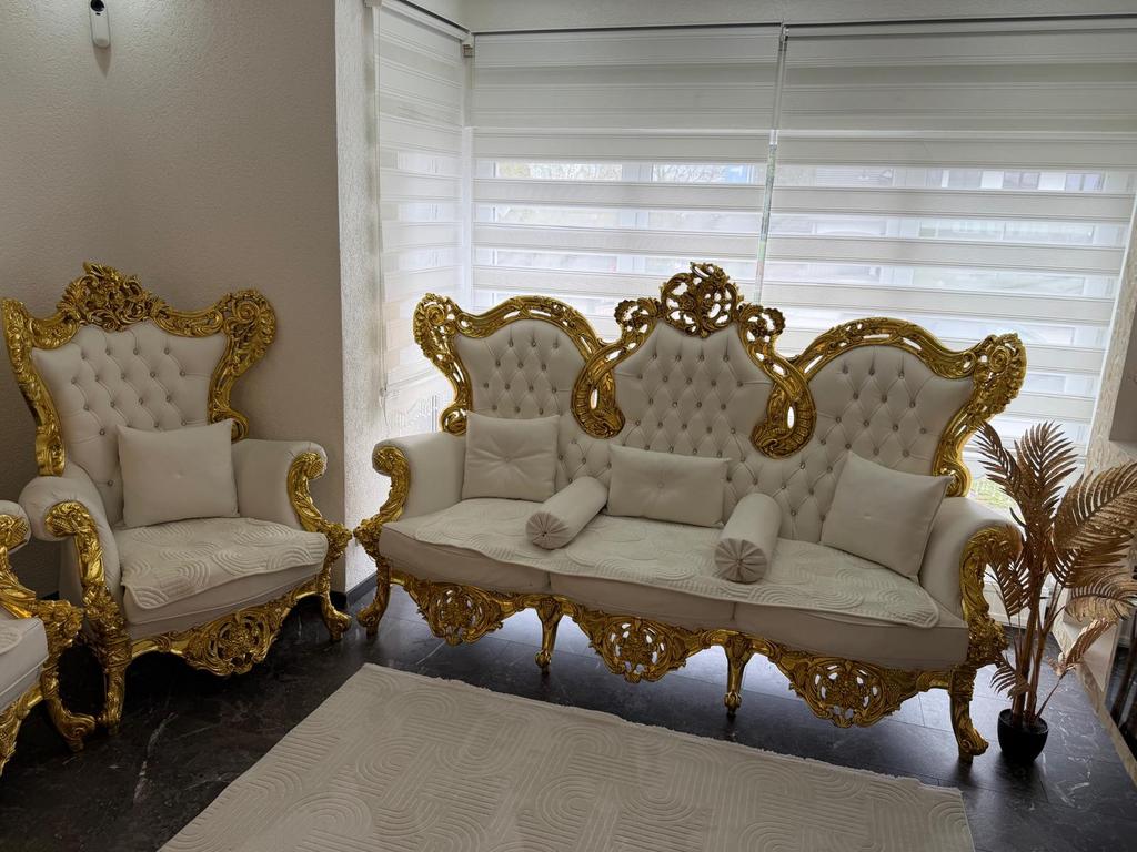 Luxe Barok Stijl Woon- en Eetkamer Set – Compleet, Enlèvement