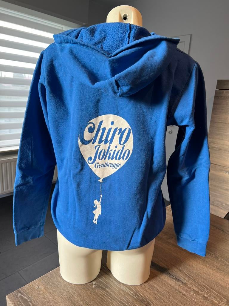 Chiro Jokido hoodie met rits (M), Ophalen of Verzenden, Gedragen, Maat 38/40 (M), Blauw
