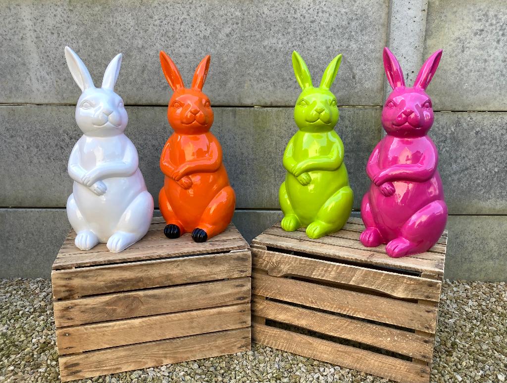 Beeld konijn H55cm WEG = WEG, Tuin en Terras, Ophalen, Nieuw, Overige materialen, Dierenbeeld