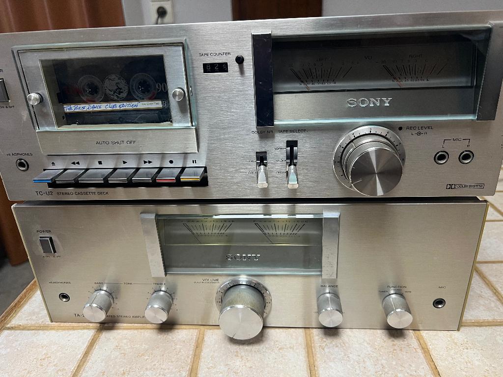 Ampli avec 2 grand vu mètres +Deck cassette, Enlèvement ou Envoi, Amplificateur