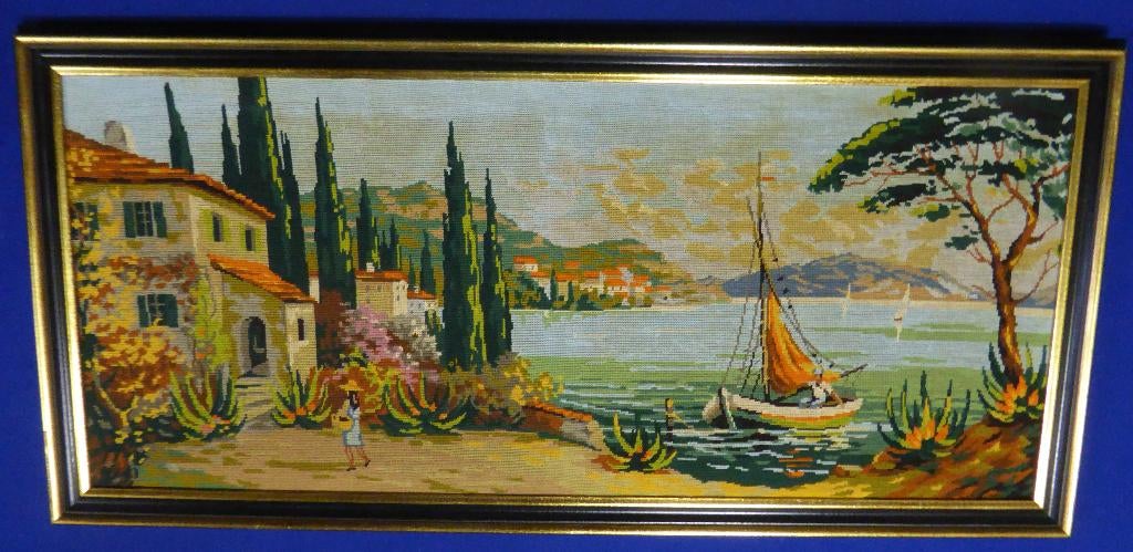 Tissu au point de croix, Enlèvement, Utilisé, Broderies à la main, Set à broder