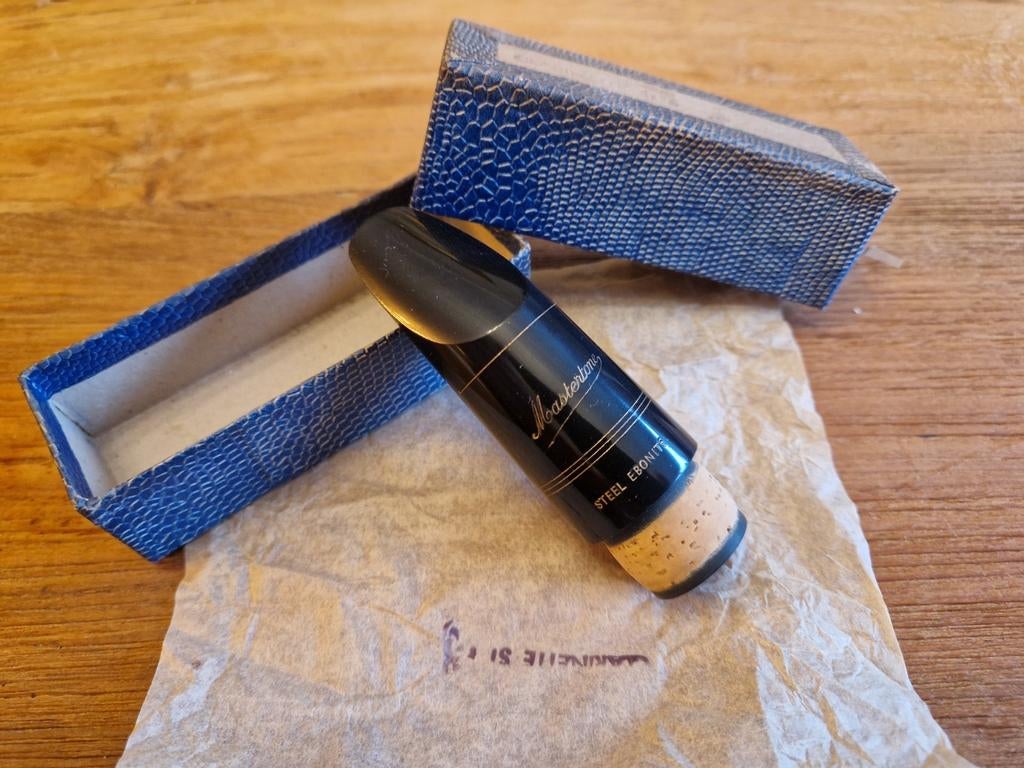 Vintage mondstuk Klarinet S1 Mastertone Steel Ebonite nr3, Ophalen of Verzenden