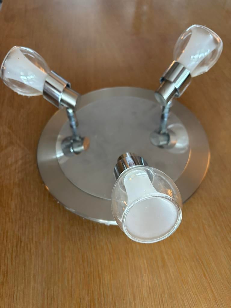 Plafonnier 3 spots dirigeable dans tous les sens, Enlèvement ou Envoi, Comme neuf, Métal, Moderne