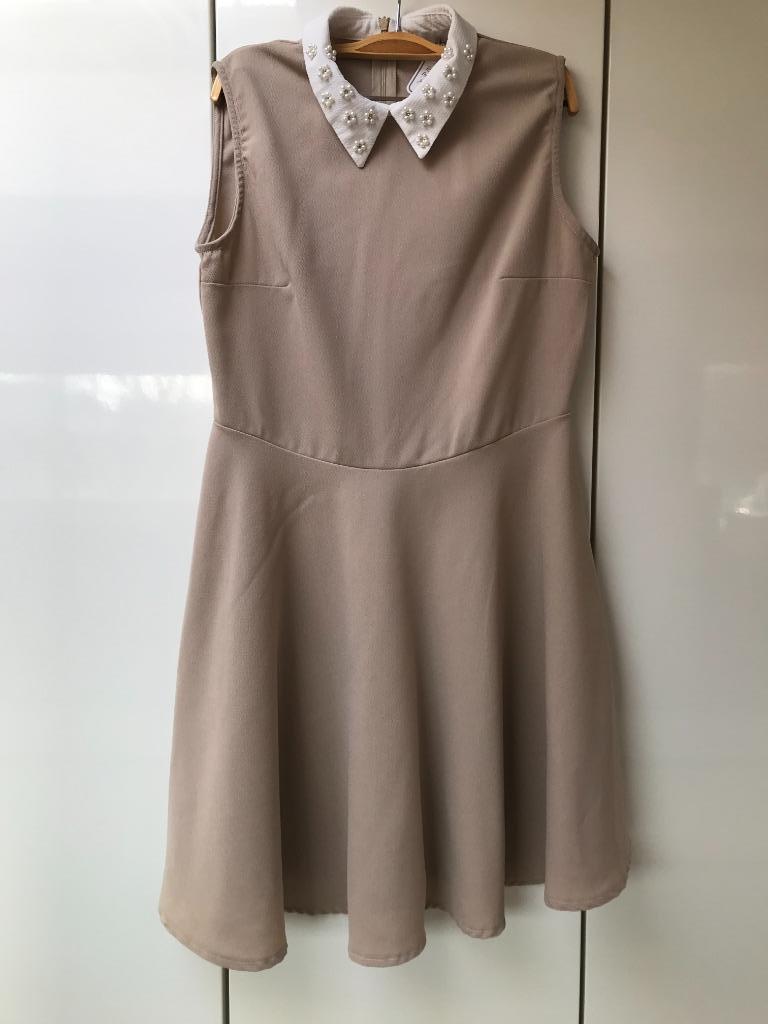 Robe beige Amélie & Amélie - Taille L ----, Taille 42/44 (L), Enlèvement ou Envoi, Beige, Comme neuf