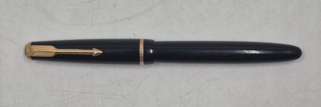 Stylo plume vintage Parker victory noir, Enlèvement ou Envoi, Stylo, Parker