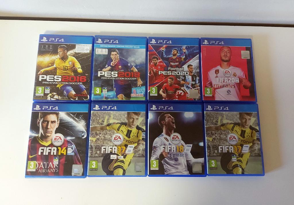 8 Jeux de Football - PS4, Consoles de jeu & Jeux vidéo, Online, Enlèvement ou Envoi, Utilisé, À partir de 3 ans