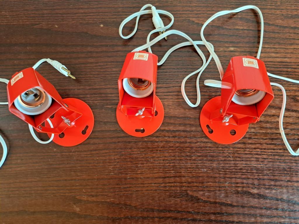 3 spots LITA Vintage originaux, Space age /functioneel modernisme / vintage, Spot encastrable ou Spot mural, Comme neuf, Enlèvement