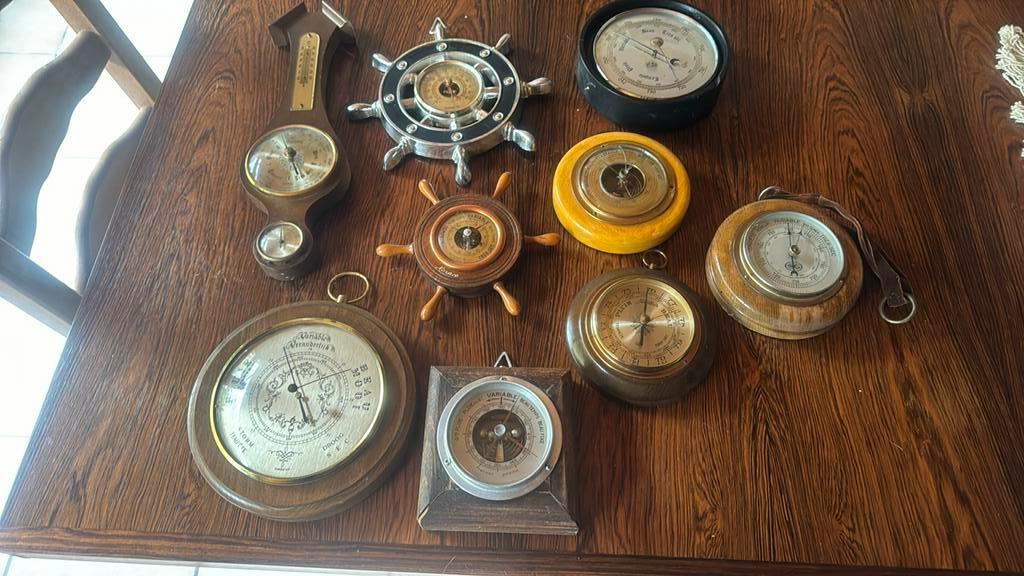 Lot de 8 baromètres, Enlèvement, Utilisé, Baromètre