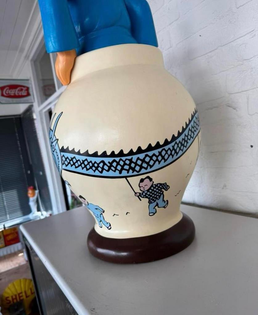 Kuifje in de Vaas beeld Blauwe Lotus, Verzamelen, Ophalen, Kuifje, Zo goed als nieuw, Beeldje of Figuurtje