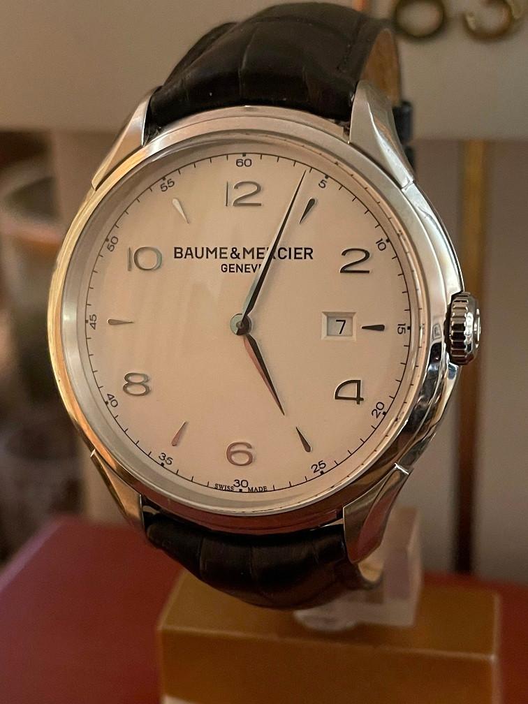 Baume Mercier Clifton 45mm heren horloge absolute nieuwstaat, Bijoux, Sacs & Beauté, Montres | Hommes, Comme neuf, Montre-bracelet