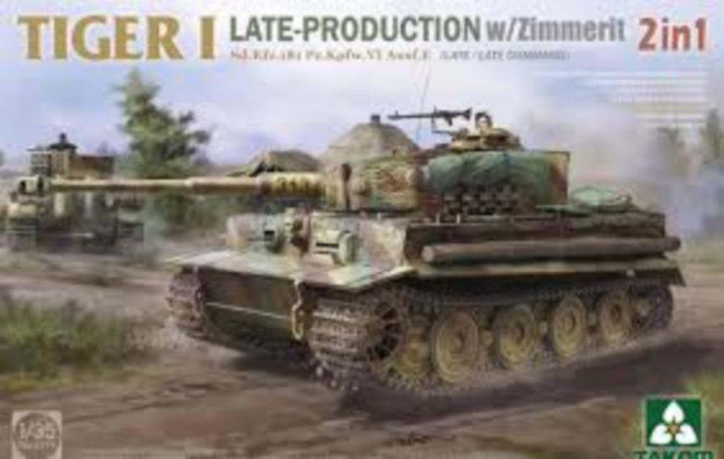 TAKOM 2199 TIGER I late-prod. w/zimmerit Sd.Kfz.181 1/35, Overige merken, Tank, 1:32 tot 1:50, Nieuw