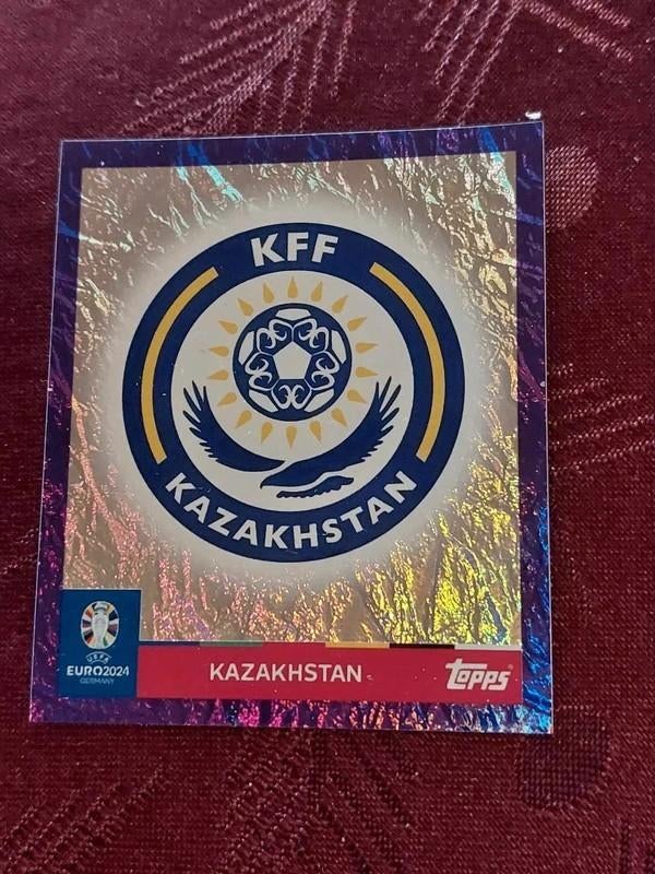 Topps/Sticker/Kazakhstan/Embleem/Euro 2024, Verzenden, Nieuw, Poster, Plaatje of Sticker