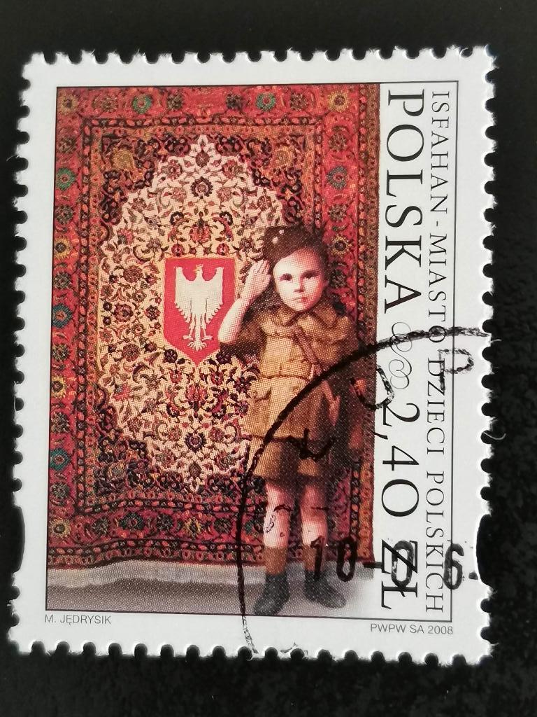 Polen 2008 - Isfahan, stad van Poolse kinderen, vogels, Ophalen of Verzenden, Polen, Gestempeld