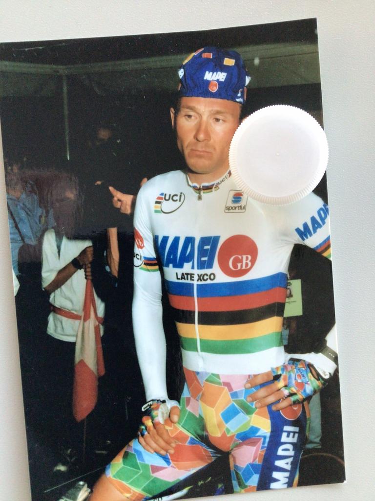 Wielerfoto 1997 team mapei johan museeuw, Envoi