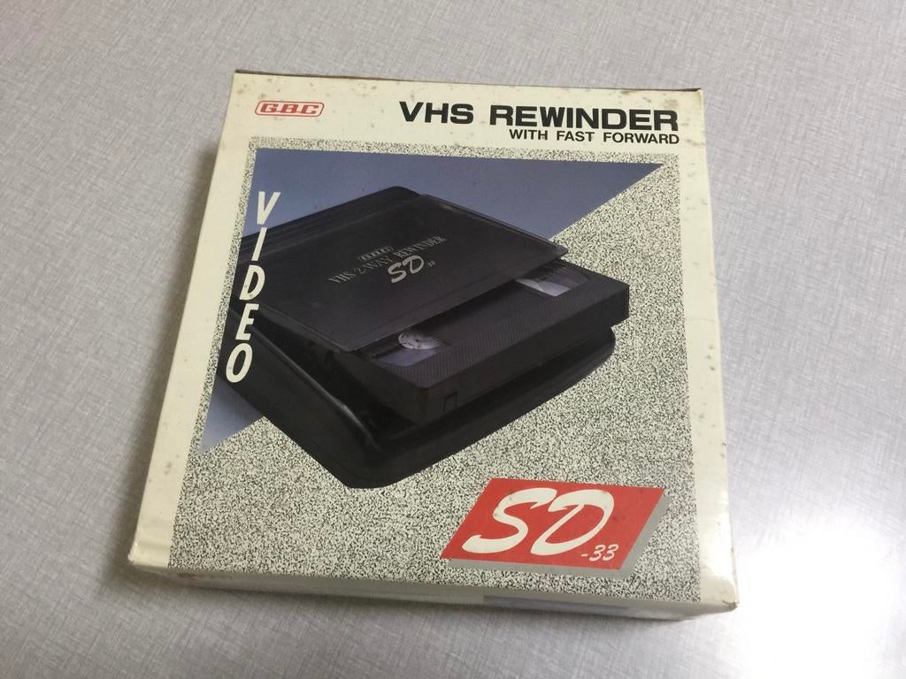 VHS splinternieuw terugspoel apparaat inc doos & handleiding, Audio, Tv en Foto, Overige Audio, Tv en Foto, Zo goed als nieuw