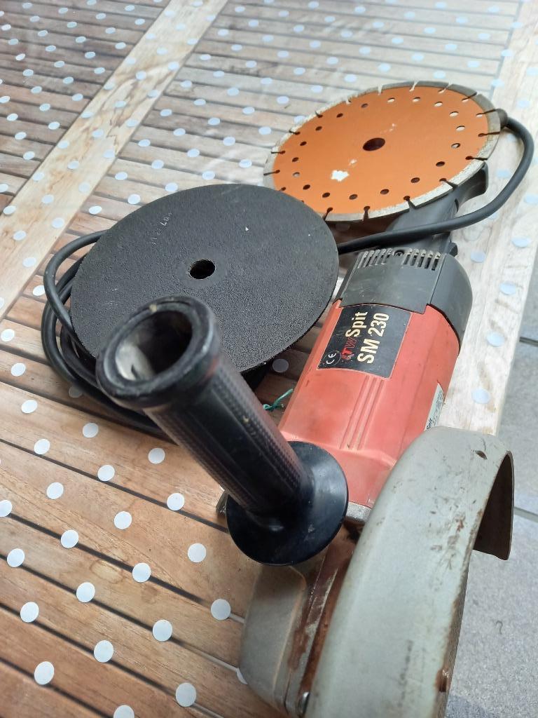 SIJPCHIJF met 2 reserve beton schijven, Enlèvement, Utilisé, Meuleuse droite