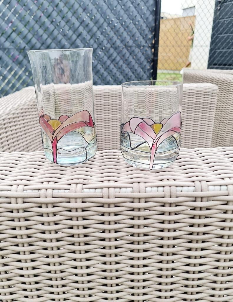 6 kleine en 3 grote glazen, Ophalen of Verzenden, Zo goed als nieuw