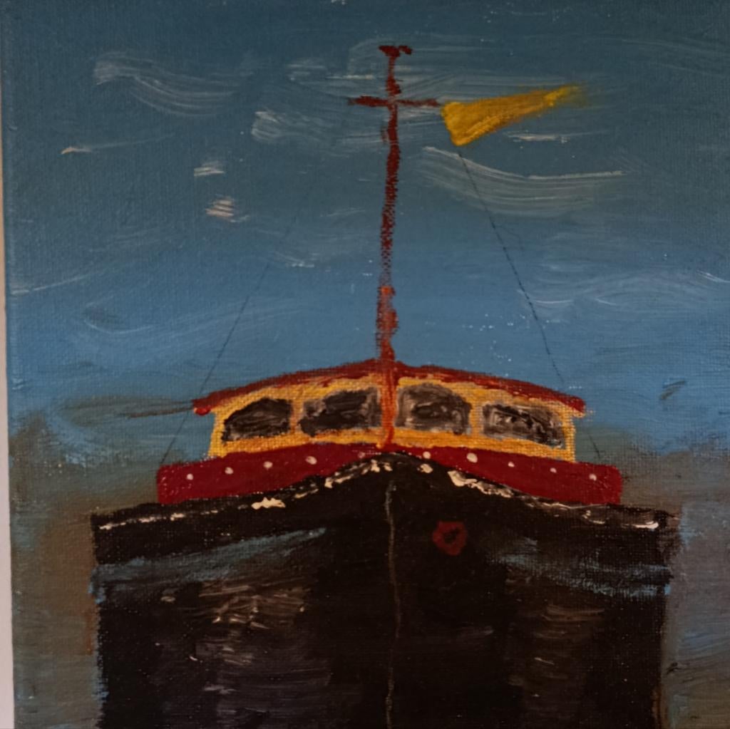 Schilderij kop van een spits, Immo, Woonboten te koop