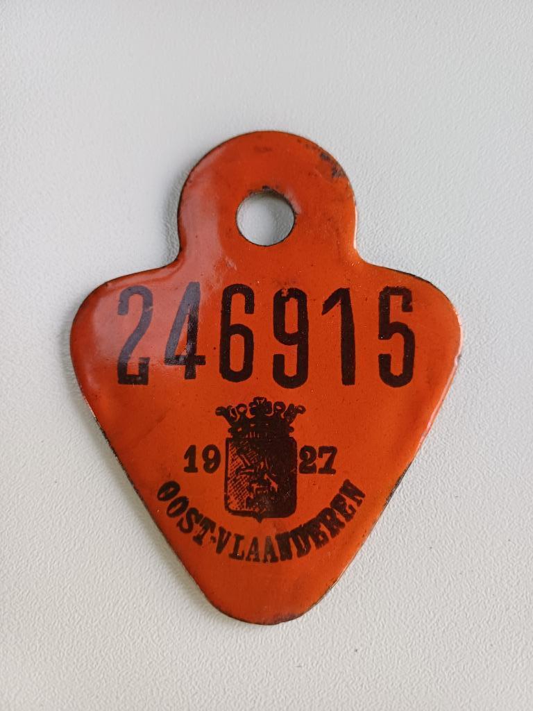 fietsplaat 1927  ........915, Ophalen