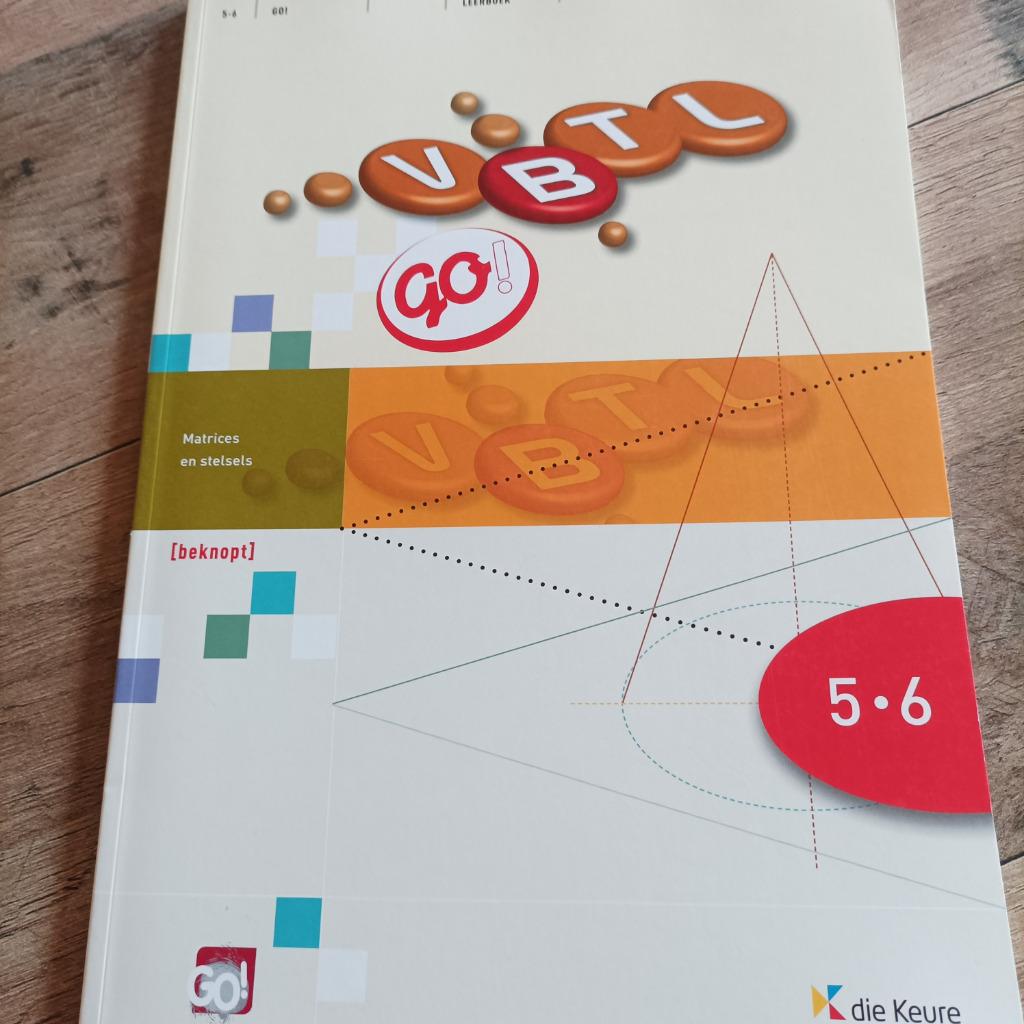 VBTL GO!  5-6 Leerboek matrices en stelsels beknopt Nieuw, Boeken, Ophalen, Nieuw, ASO, Wiskunde A