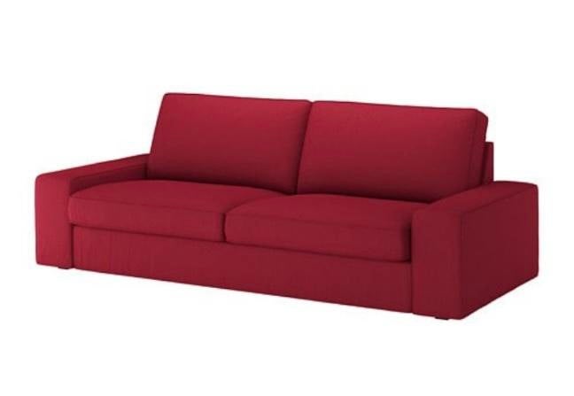HOUSSES pour canapé Kivik 3 places couleur Orrsta rouge, Maison & Meubles, Enlèvement, Utilisé