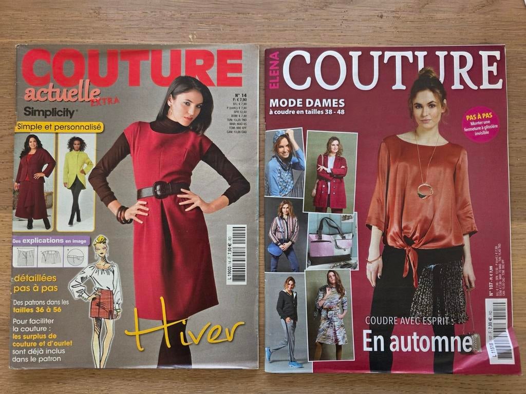 Deux magazines COUTURE en français ! NOUVEAU, Hobby & Loisirs créatifs, Patrons de vêtements, Neuf, Femme, Enlèvement ou Envoi