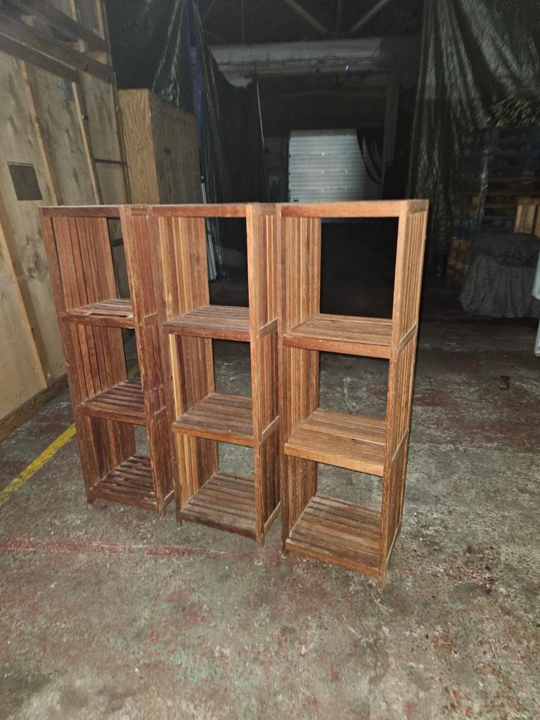 5 houten planken, Ophalen