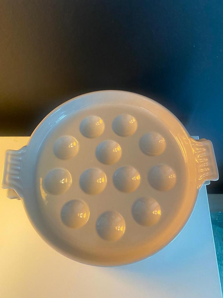 5 assiettes escargots Le Creuset, Enlèvement ou Envoi, Comme neuf