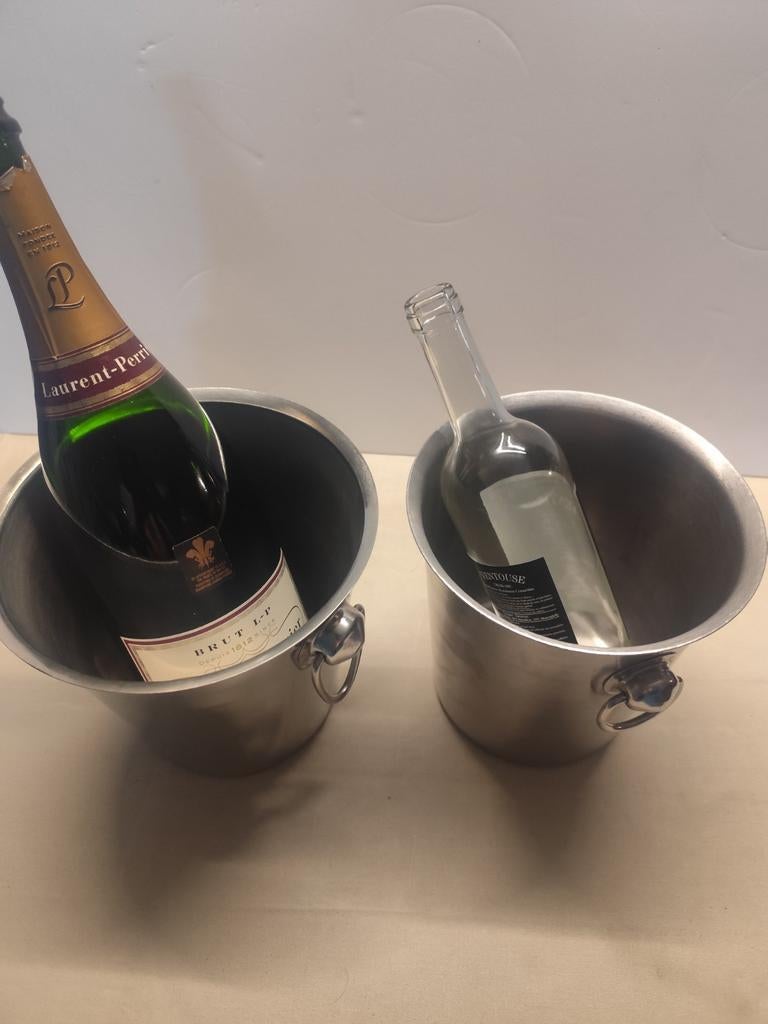 Set van 2 champagne koelers, ijs-emmers., Verzamelen, Ophalen
