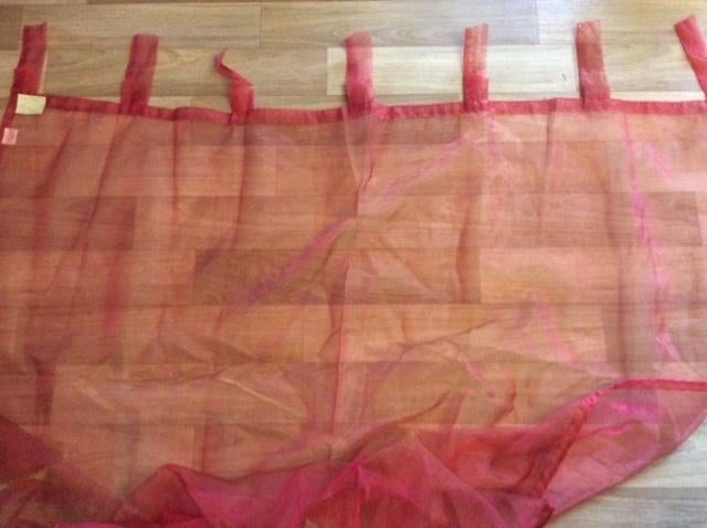 2 rideaux en voile, Enlèvement ou Envoi, Rouge