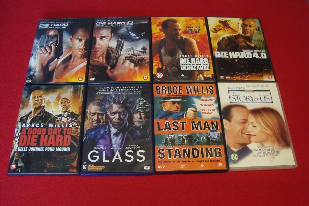 35 dvd's met bruce willis, Cd's en Dvd's, Dvd's | Actie, Actie, Ophalen of Verzenden