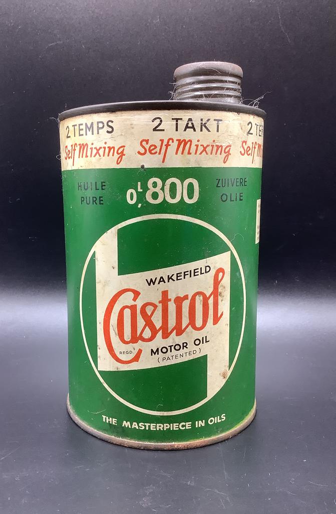 Castrol 2-takt oliekan, Verzamelen, Ophalen of Verzenden, Zo goed als nieuw