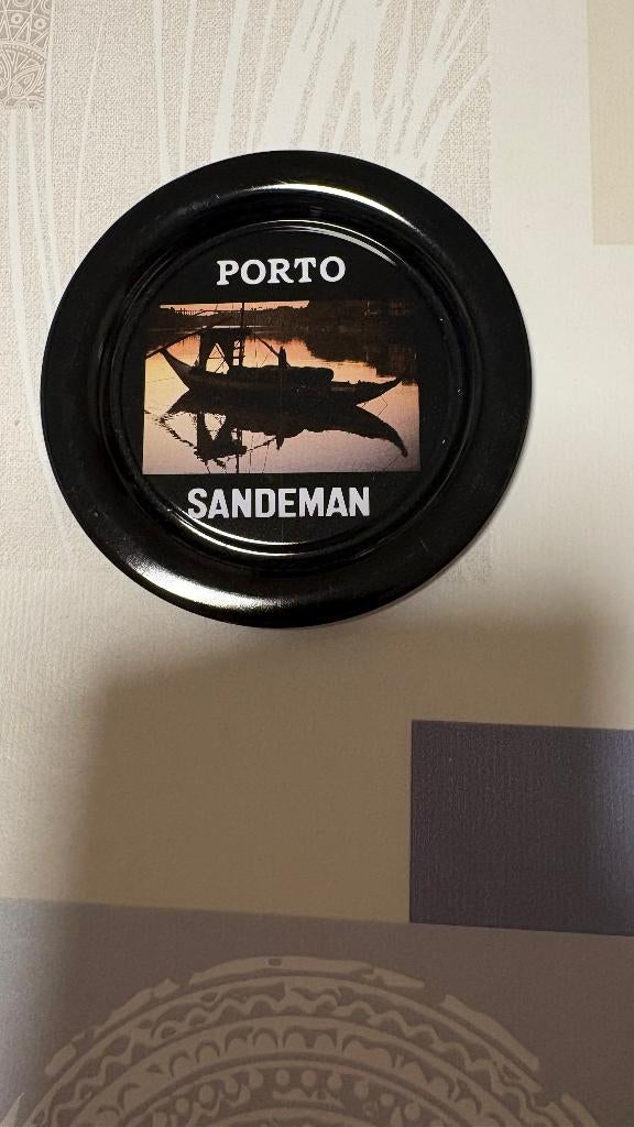 Sous-verre Sandeman Porto (étain), Enlèvement ou Envoi, Neuf, Panneau publicitaire
