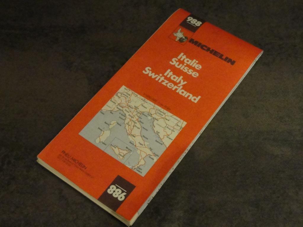 Carte "Michelin 988 Italië Suisse" de 1981., Livres, Atlas & Cartes géographiques, Michelin Editions, Enlèvement ou Envoi, Comme neuf