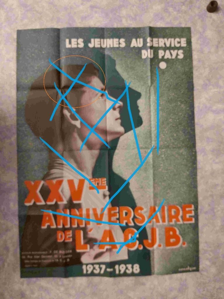 Poster Jeunesse Jeugd REX Degrelle Catholique Kerk Eglise, Collections, Envoi, Autres