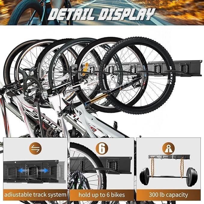 Support mural pour 6 vélos | LIVRAISON GRATUITE, Autos : Divers, Porte-vélos, Neuf, -, Pneus larges, PYBTOOL