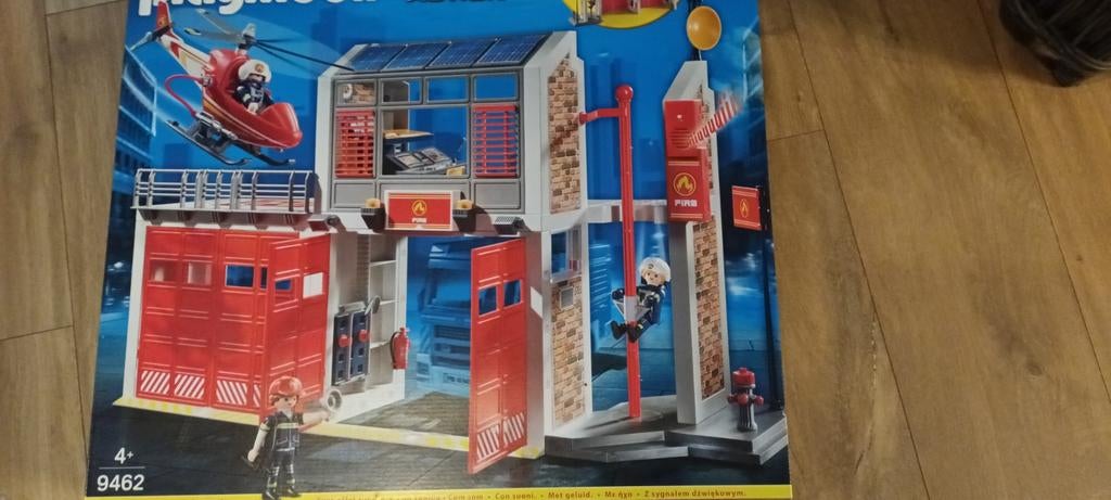 Playmobil 9462 caserne des pompiers, Ophalen, Zo goed als nieuw, Complete set
