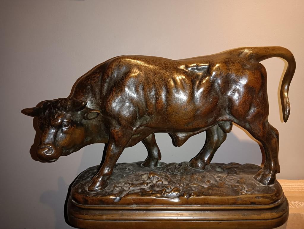Taureau en bronze, Antiquités & Art, Enlèvement
