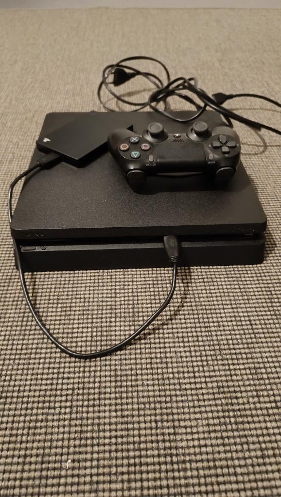 PlayStation 4 slim 500gb + 1tb externe harde schijf, Enlèvement, Comme neuf, Autres genres