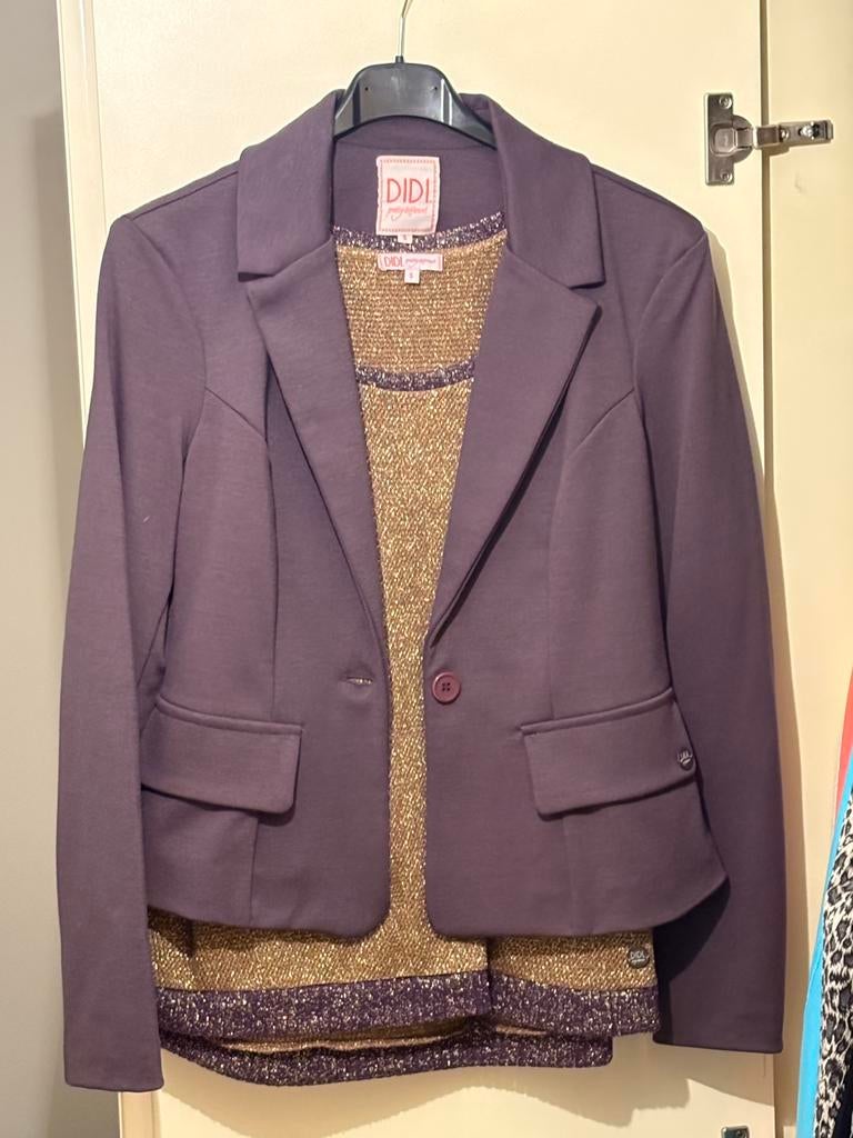 Nieuw goud/paarse set van Didi (S)., Paars, Nieuw, Ophalen of Verzenden, Jasje