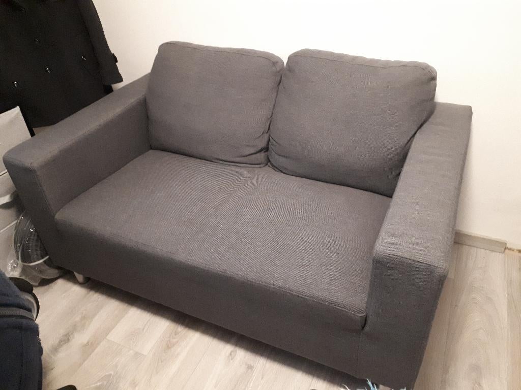 Canapé 2 places, Maison & Meubles, 75 à 100 cm, Tissu Classique Gris, Moins de 150 cm, Banc droit