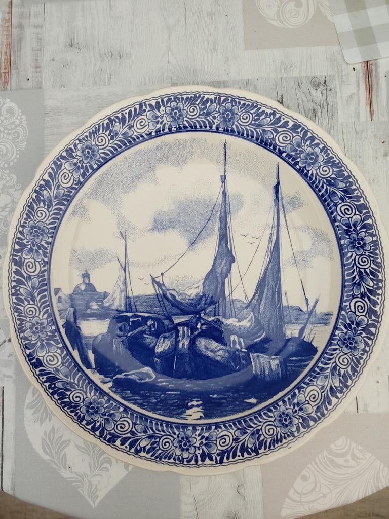 Delft blauw bord, Antiek en Kunst, Antiek | Wandborden en Tegels, Ophalen