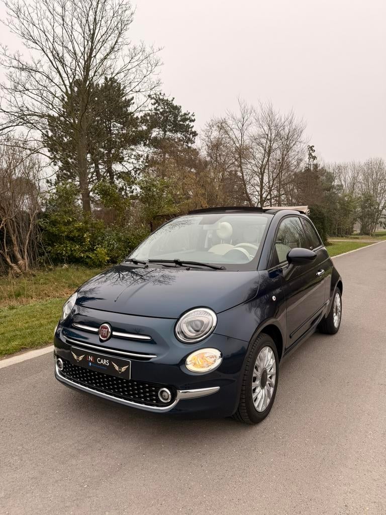 Fiat 500 Cabrio 1.2i Automaat 2019/40000km/Garantie, Auto's, Fiat, Automaat, Cabriolet, Leder en Stof, Bedrijf