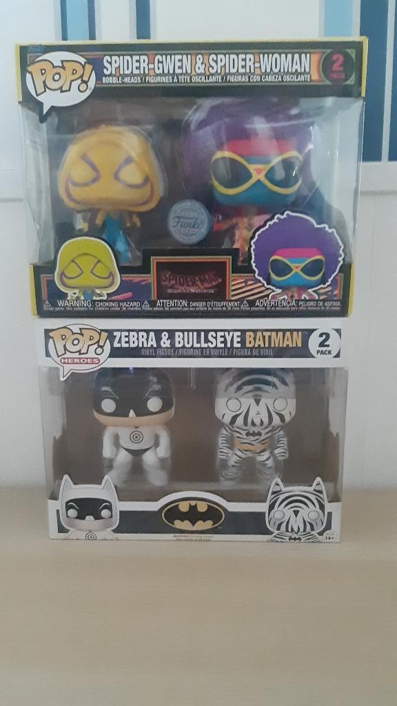 Pack de 2 Funko Pops, Collections, Jouets miniatures, Comme neuf, Enlèvement